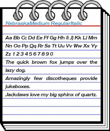 NebraskaMedium Font