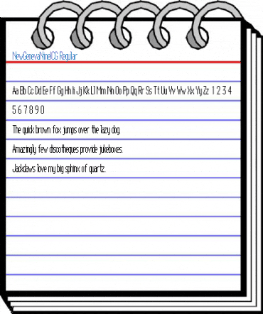 NewGenevaNineICG Regular Font