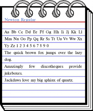 Newton Regular Font