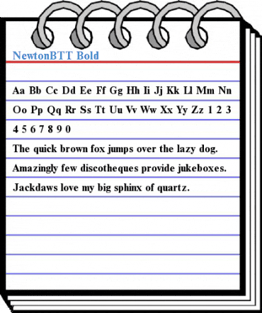 NewtonBTT Font
