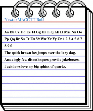 NewtonMACCTT Font