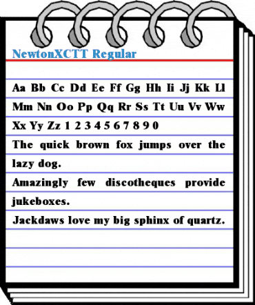 NewtonXCTT Regular Font