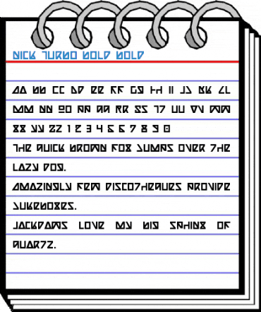 Nick Turbo Bold Font