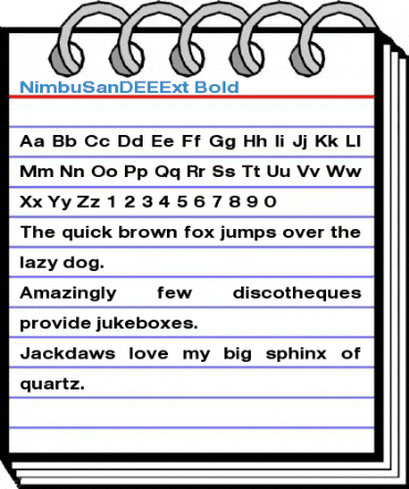 NimbuSanDEEExt Font