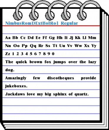 NimbusRomDExtBolRo1 Regular Font