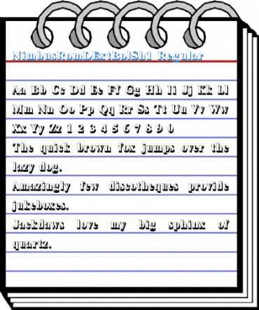 NimbusRomDExtBolSh1 Regular Font