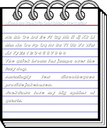 NimbusSanDiaOnlShaD Font