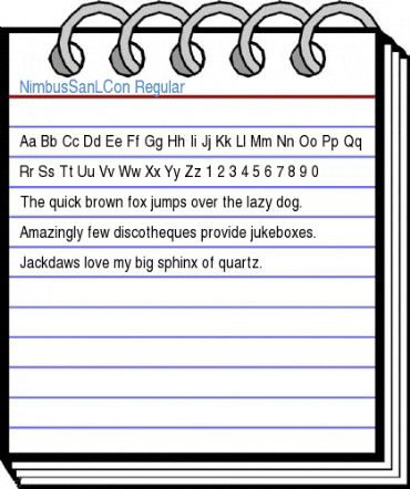 NimbusSanLCon Regular Font