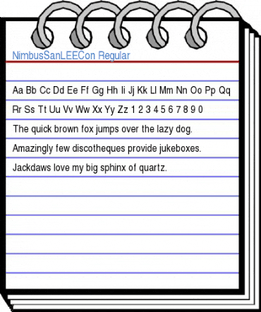 NimbusSanLEECon Regular Font