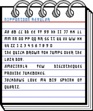 Nippontoon Regular Font