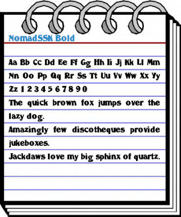 NomadSSK Bold Font