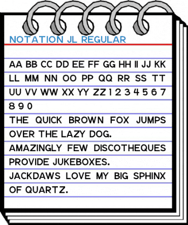Notation JL Font