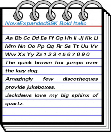 NovaExpandedSSK Font