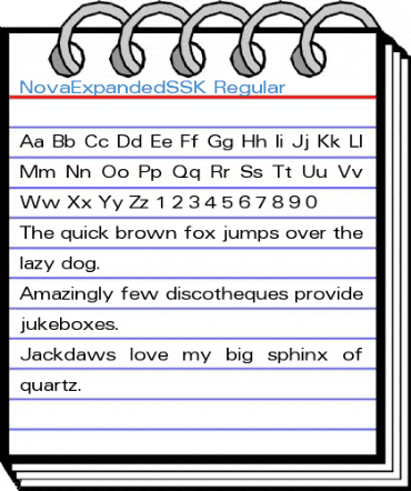 NovaExpandedSSK Regular Font