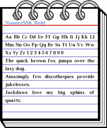 NuanceSSK Bold Font