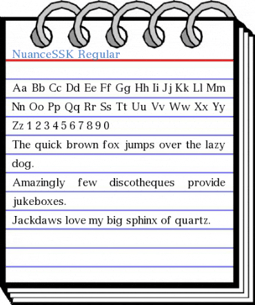 NuanceSSK Regular Font