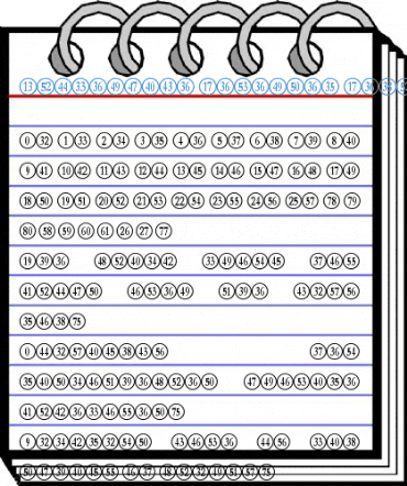 Numberpile Reversed Regular Font