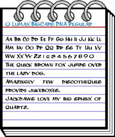 0 Lumax BigCaps DNA Font