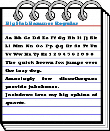BigSlabHammer Regular Font