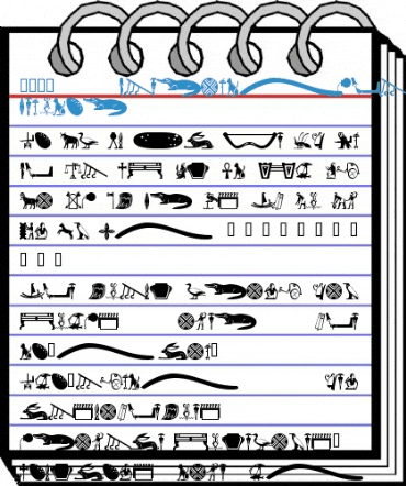 101! HieroglyphiX I Regular Font
