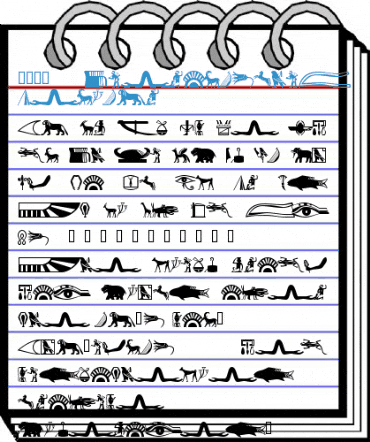 101! HieroglyphiX II Regular Font