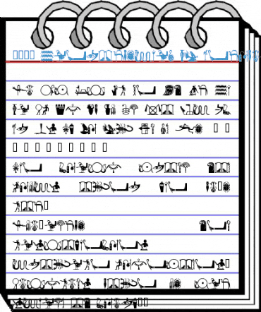 101! HieroglyphiX IV Font