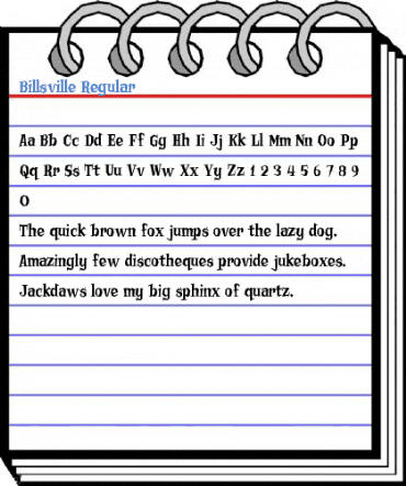 Billsville Regular Font