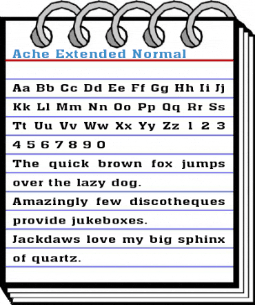 Ache Extended Normal Font