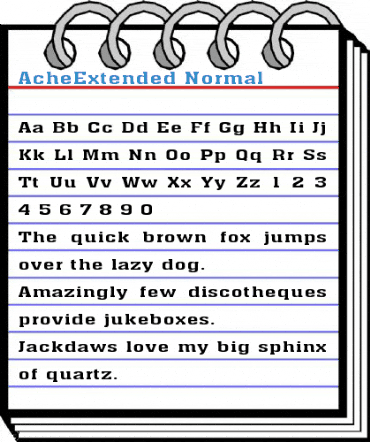 AcheExtended Normal Font