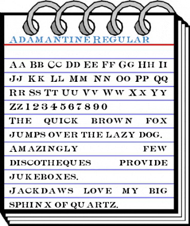 Adamantine Regular Font