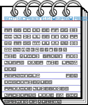 Bit Screen11 (sRB) Regular Font