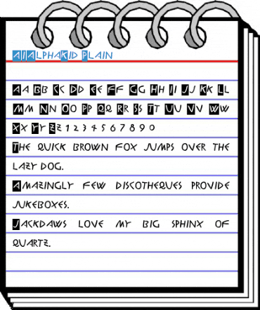AIAlphaKid Font