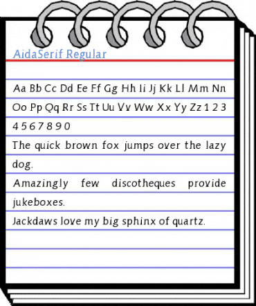 AidaSerif Regular Font