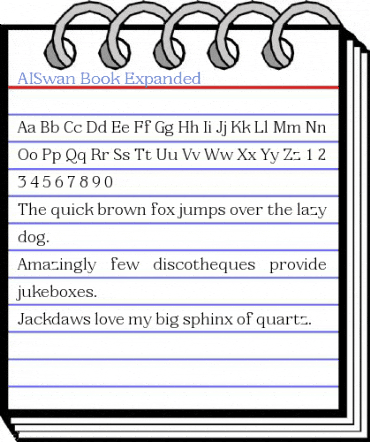 AISwan Book Expanded Font