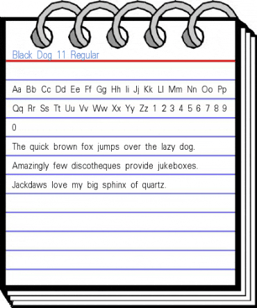 Black Dog 11 Regular Font
