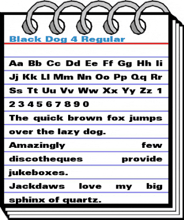 Black Dog 4 Regular Font
