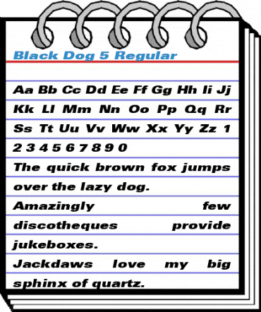 Black Dog 5 Font