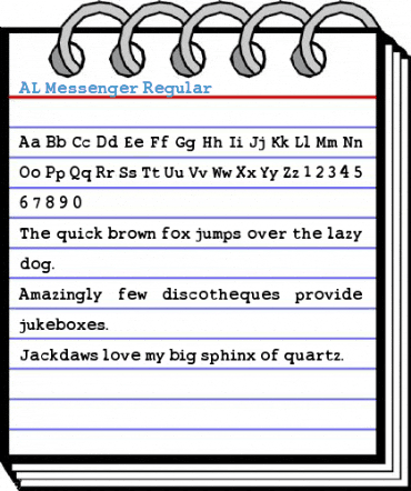 AL Messenger Regular Font