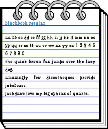 BlackBook Font