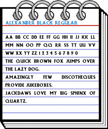 Alexander Black Font