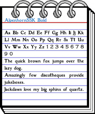 AlpenhornSSK Font