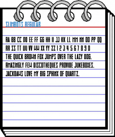 Slimbots Regular Font