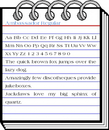 Ambassador Font