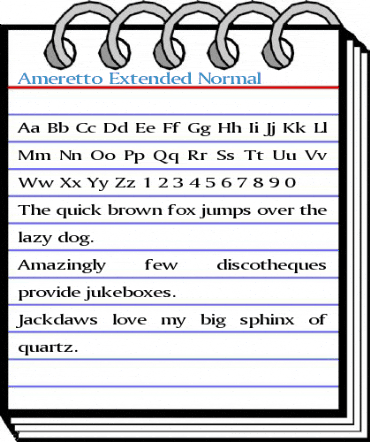 Ameretto Extended Font