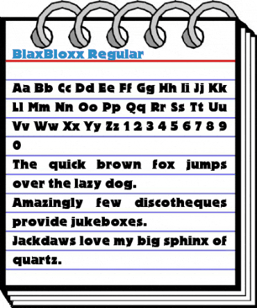 BlaxBloxx Font