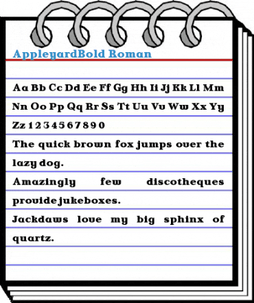 AppleyardBold Font