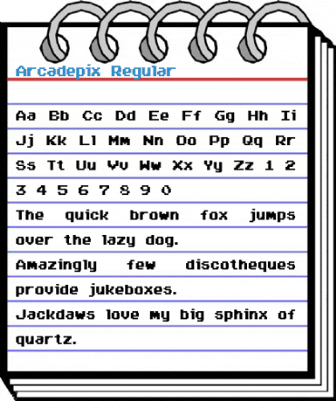 Arcadepix Regular Font