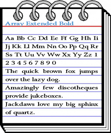 Array Extended Font