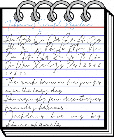 Tiffany Script Regular Font
