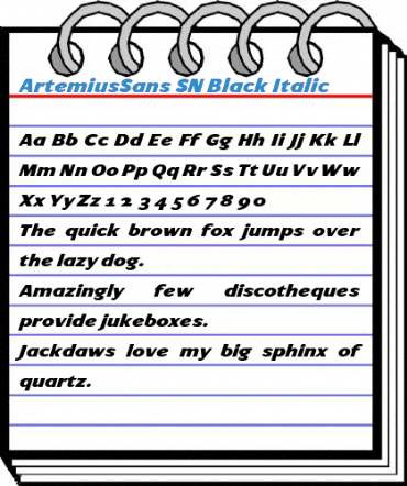 ArtemiusSans SN Black Font